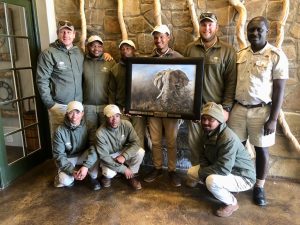 Samara Karoo Reserve team with the Frontier Award