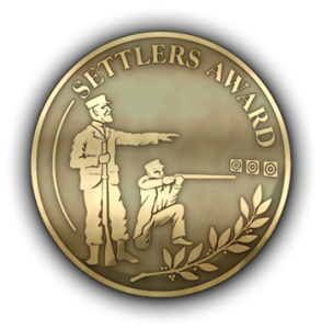 Settlers medal – Awarded to Craig Wale