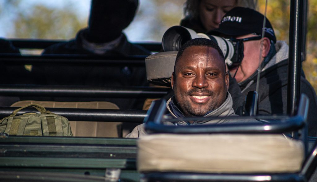 Godfrey Mathebula on game drive